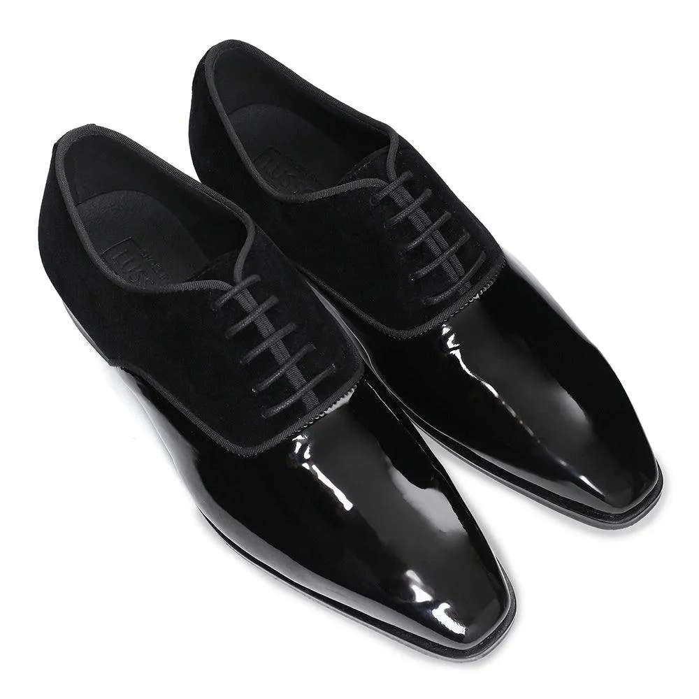 Garret - Patent Velvet Oxford Lace-up