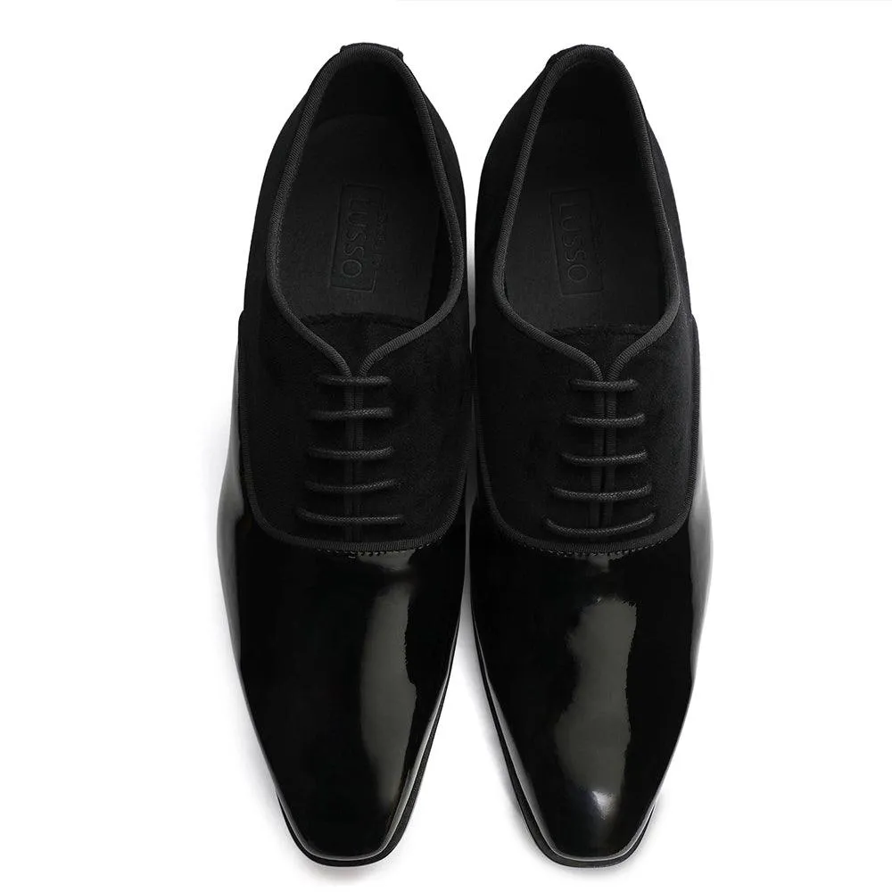 Garret - Patent Velvet Oxford Lace-up