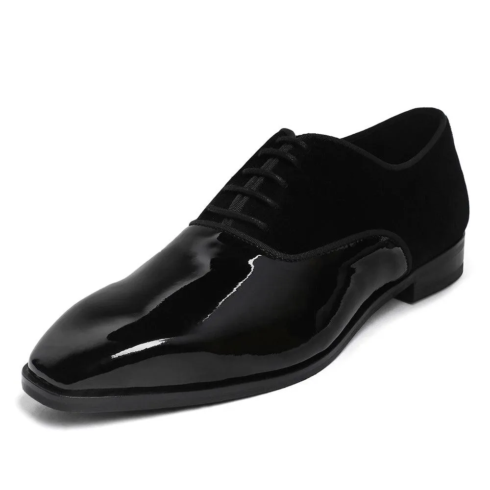 Garret - Patent Velvet Oxford Lace-up