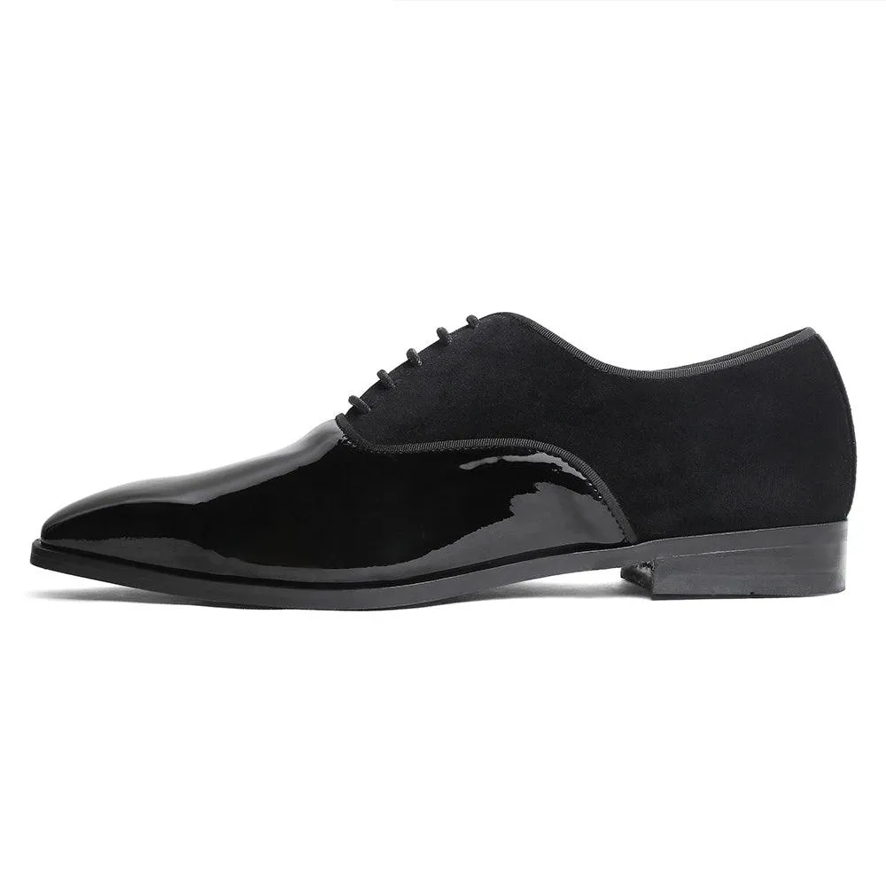 Garret - Patent Velvet Oxford Lace-up