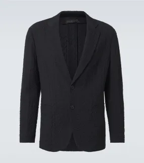Giorgio Armani Wool seersucker blazer