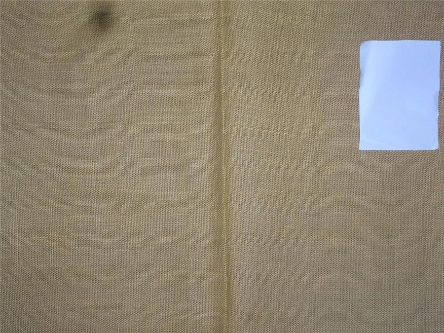 Heavy Linen Camel Color Fabric 58&quot; Cut Length of 1.60 yards