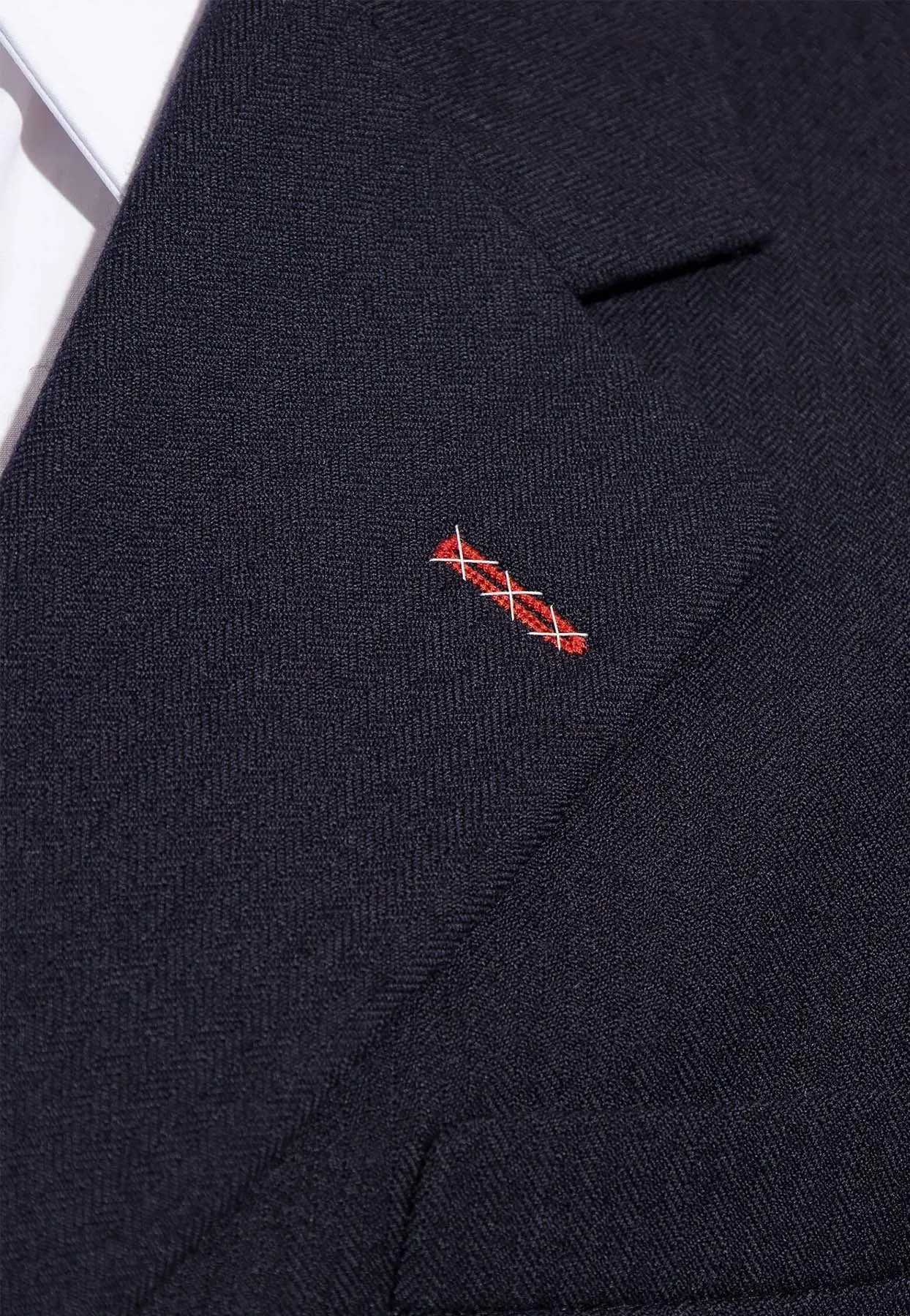 Herringbone Single-Breasted Wool Blazer
