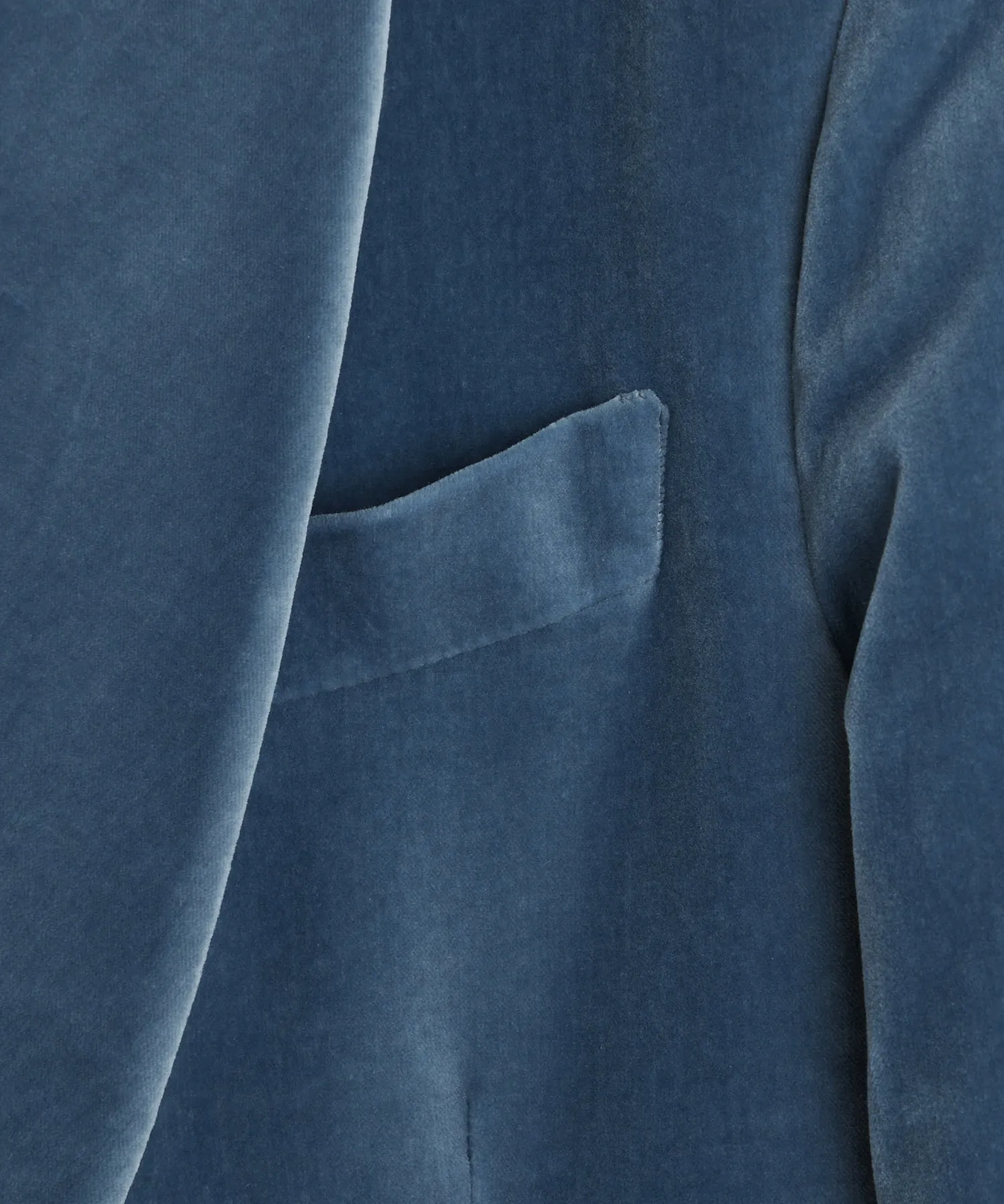 Italian Double Breasted Velvet Tuxedo in Turquoise