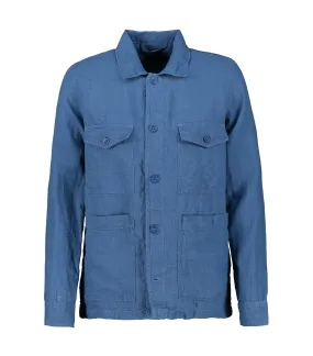 Jake Blue Linen Overshirt