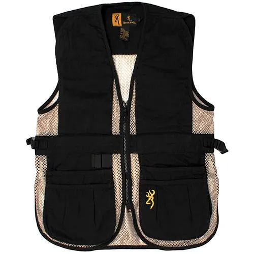 Jr Trapper Creek Vest, Black-Tan - Large