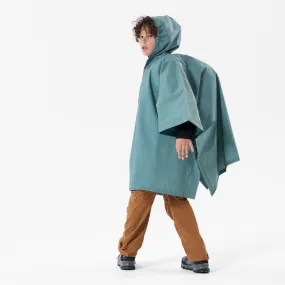 Kid's Hiking Rain Poncho 10L 126-156cm - Blue Green