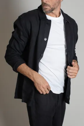 Kite Jacket Black Linen
