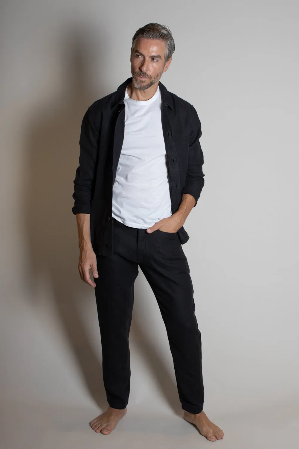 Kite Jacket Black Linen