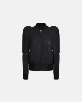 Leather Bomber Metro Black