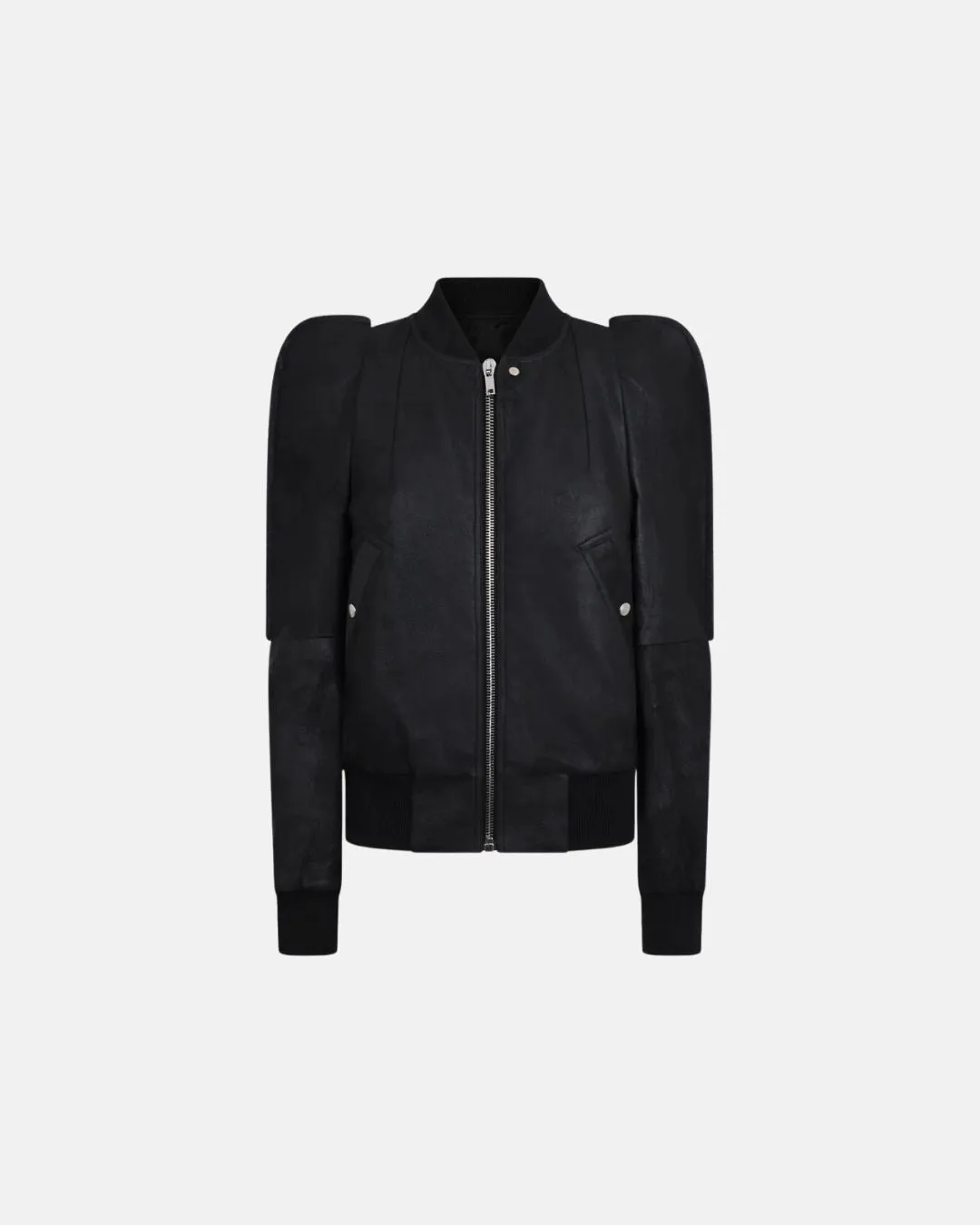 Leather Bomber Metro Black