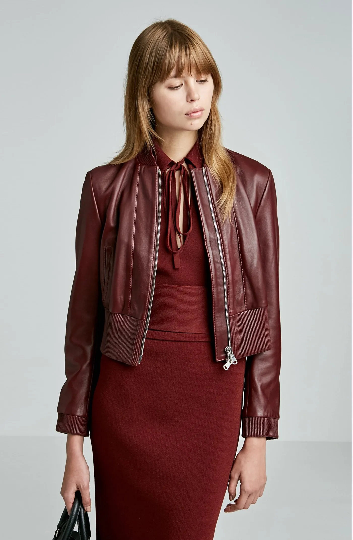 LEATHER BOMBER