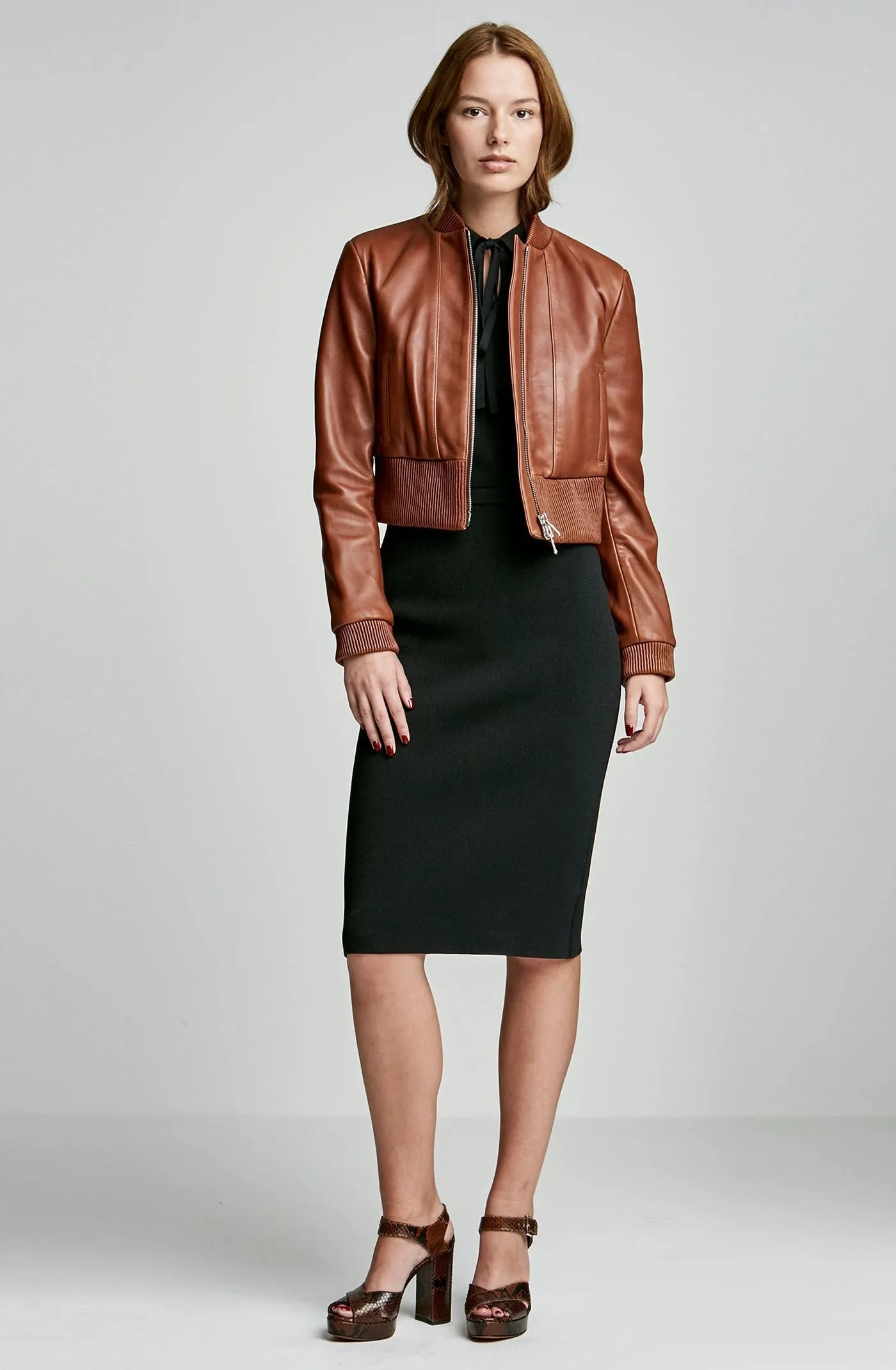 LEATHER BOMBER