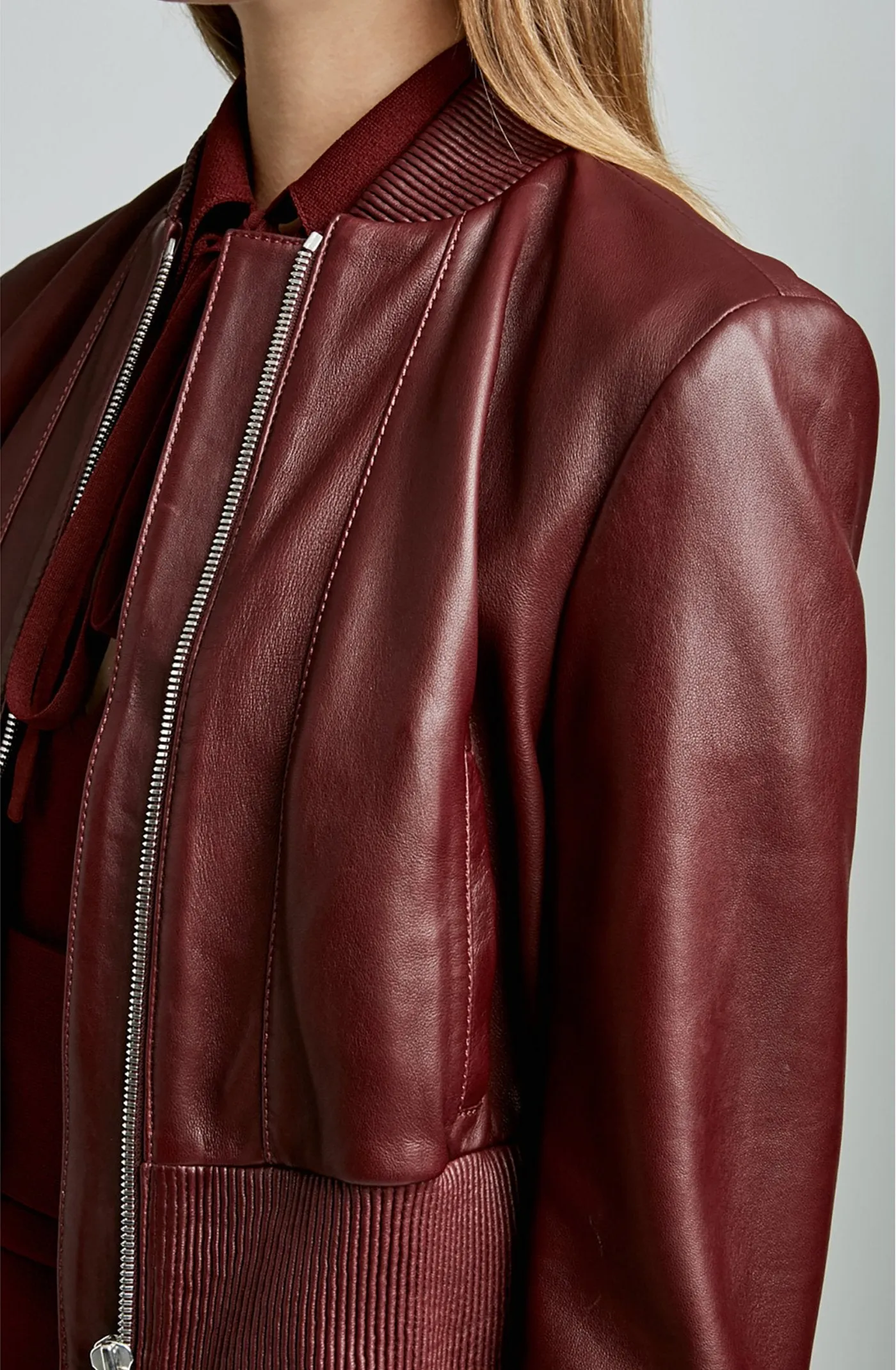 LEATHER BOMBER