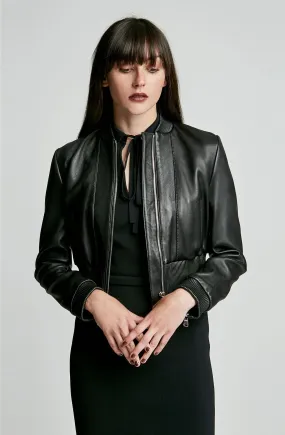 LEATHER BOMBER