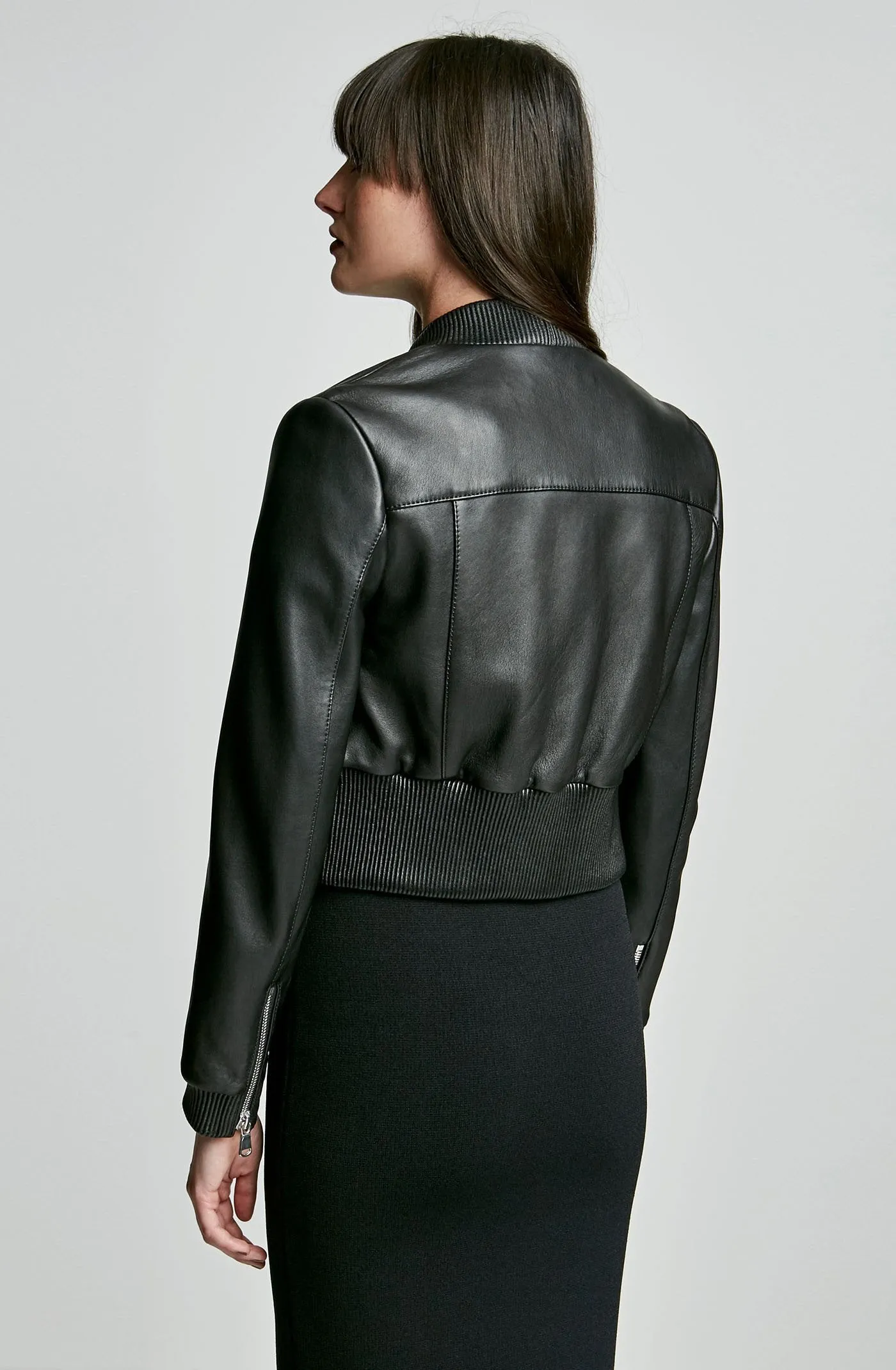 LEATHER BOMBER
