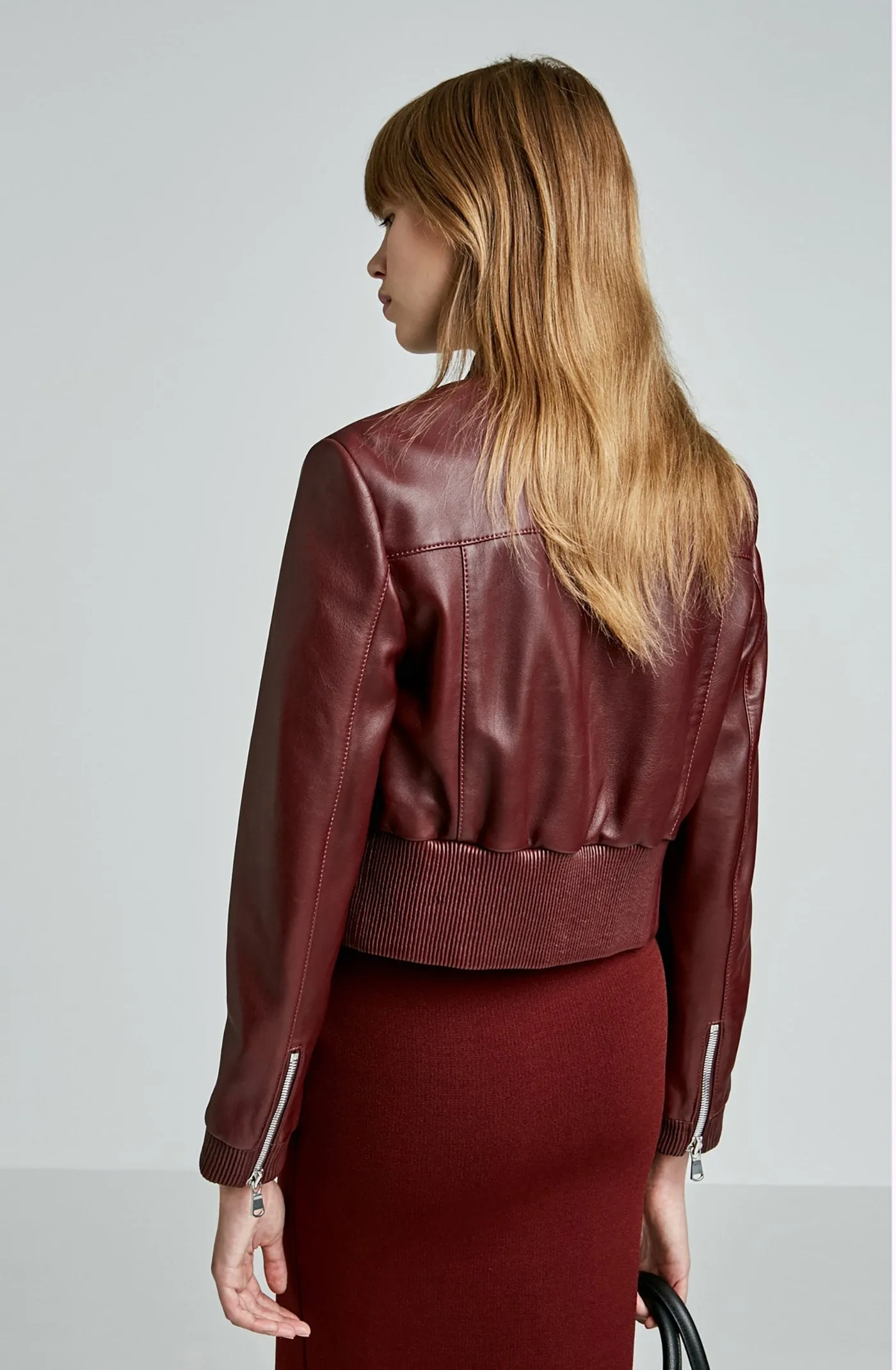 LEATHER BOMBER