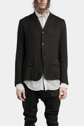 Lightweight collarless blazer