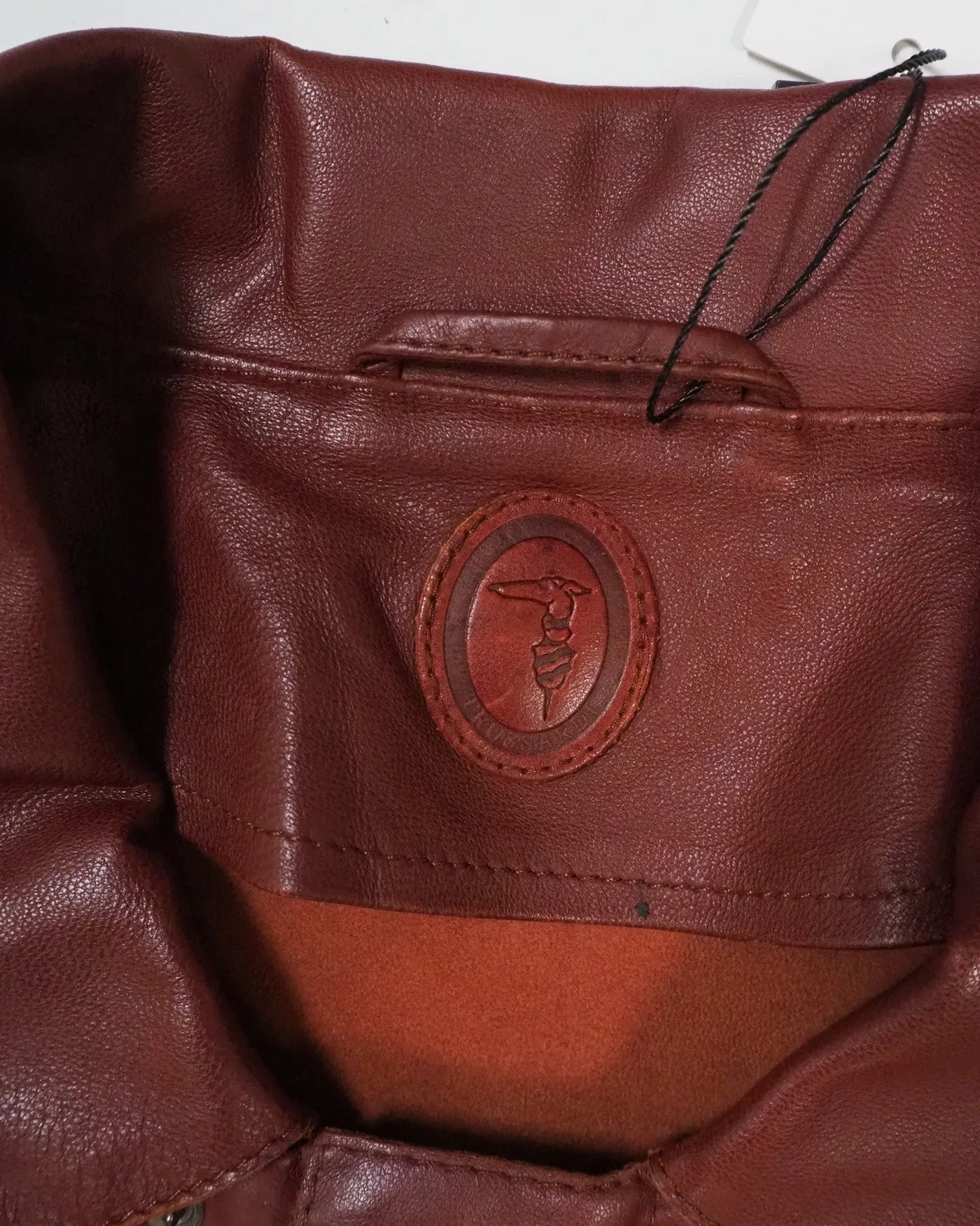 Lightweight Leather Bomber Jacket