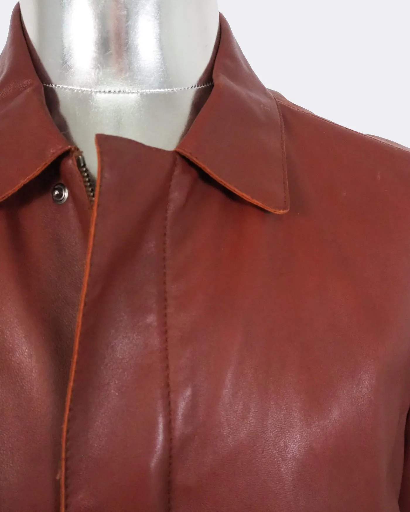 Lightweight Leather Bomber Jacket