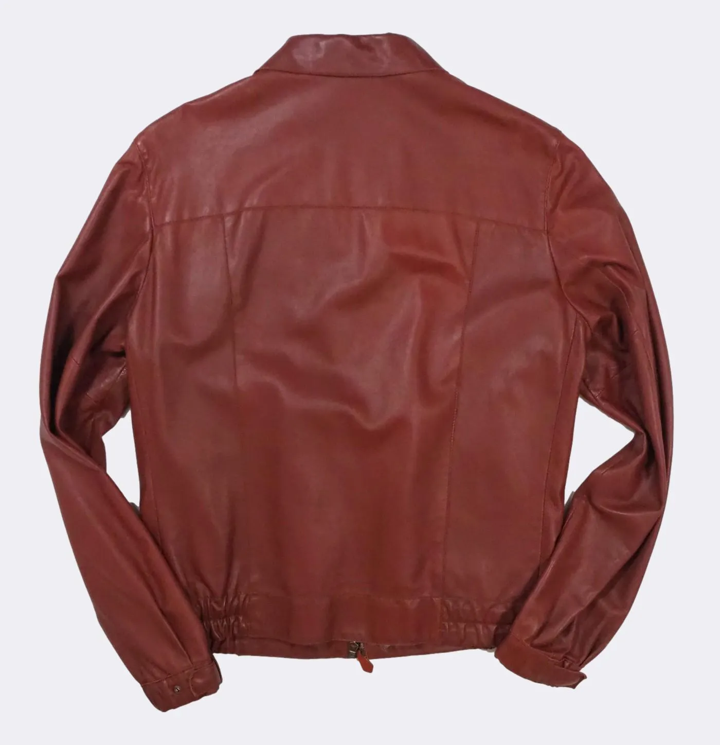 Lightweight Leather Bomber Jacket
