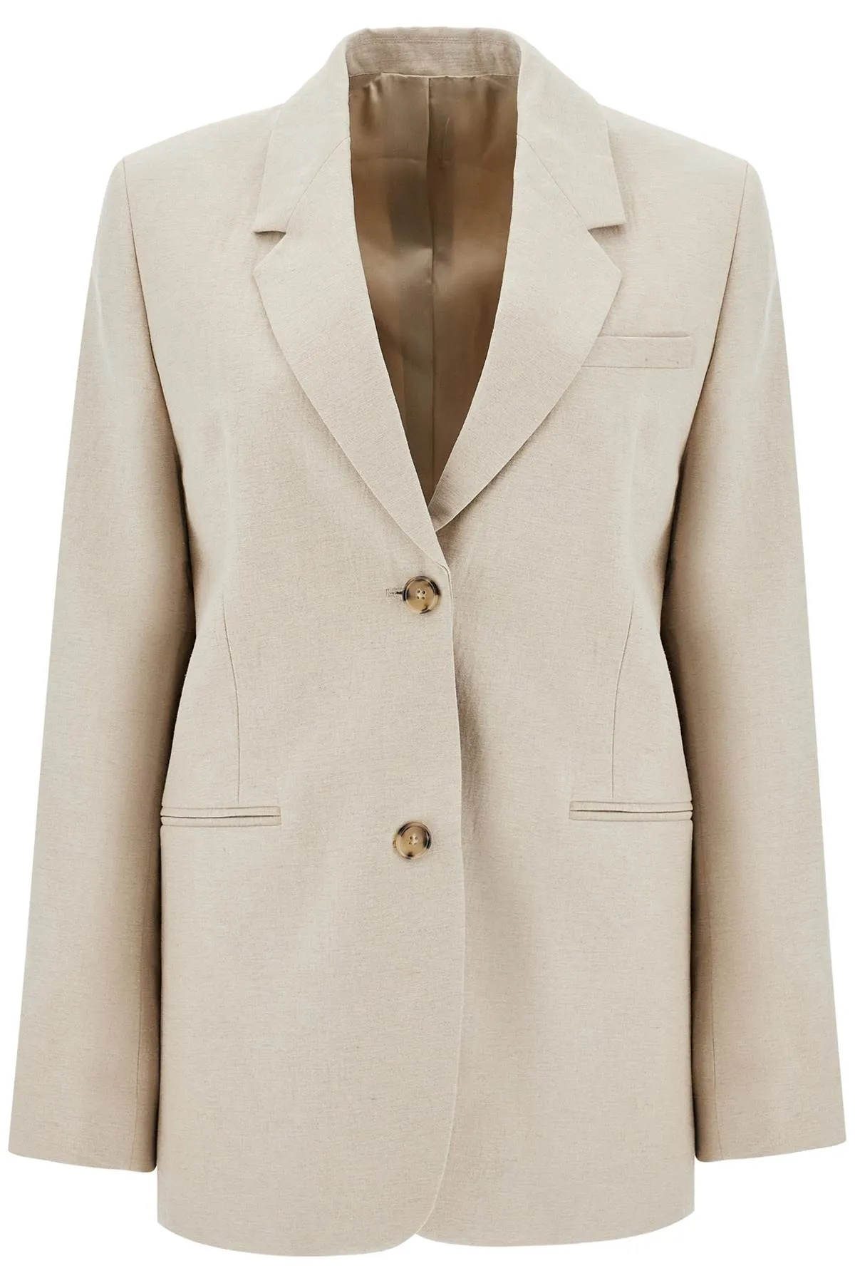 linen blend blazer for 243 WRZ869 FB0196 SAND