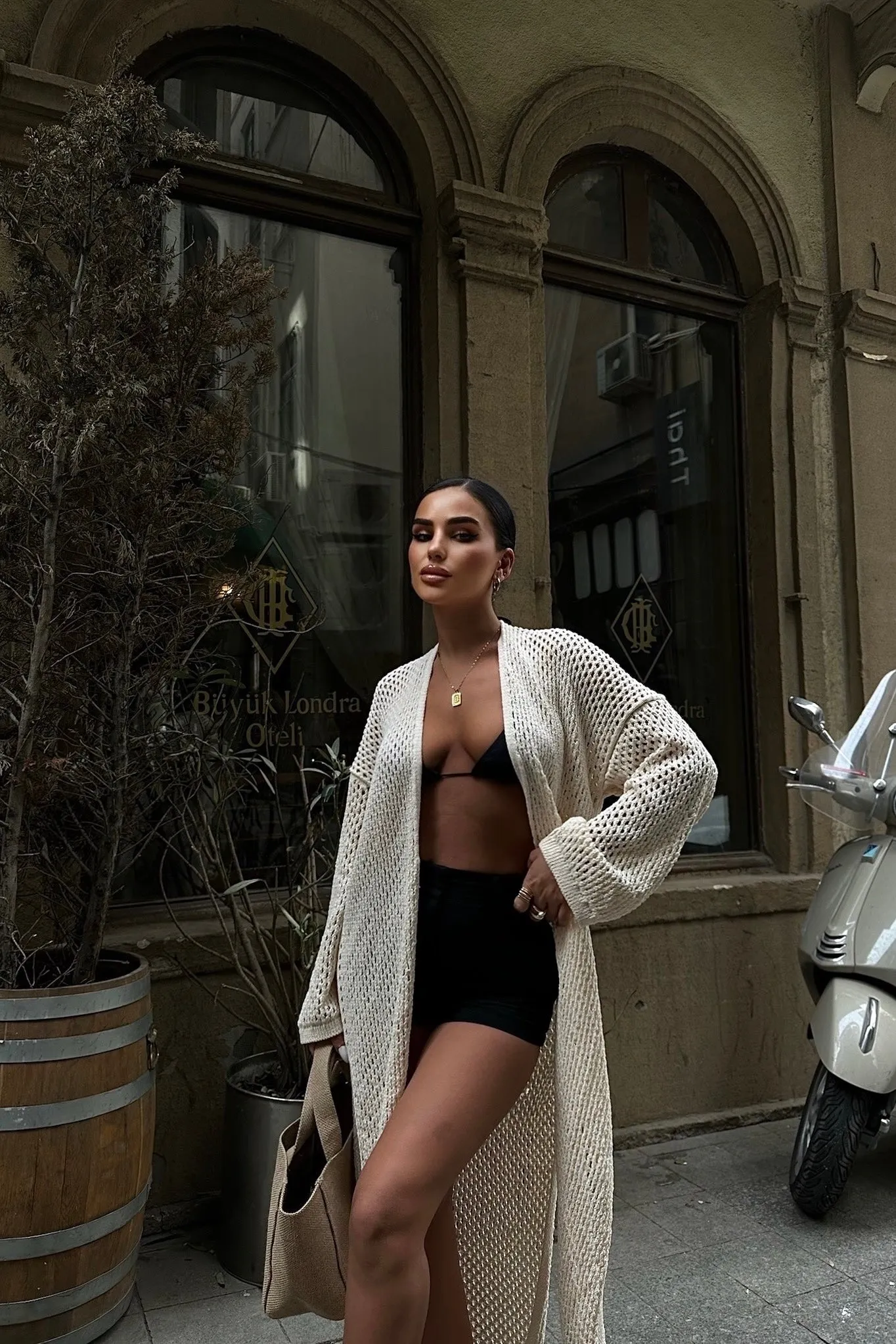 Longline Crochet Cardigan