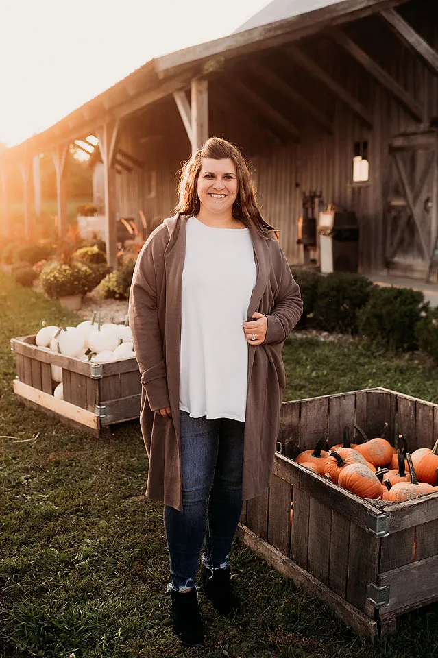 Longline Hoodie Cardi