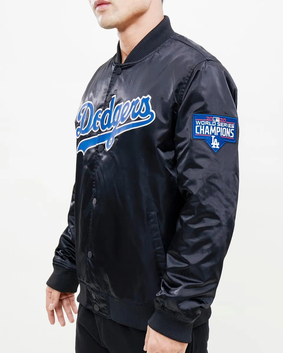 Los Angeles Dodgers World Series Logo Satin Jacket