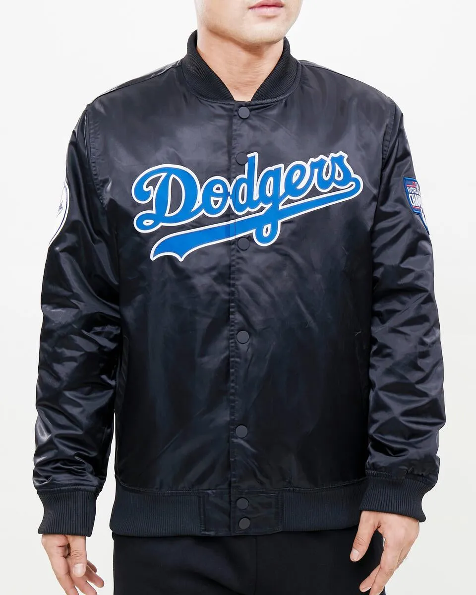 Los Angeles Dodgers World Series Logo Satin Jacket
