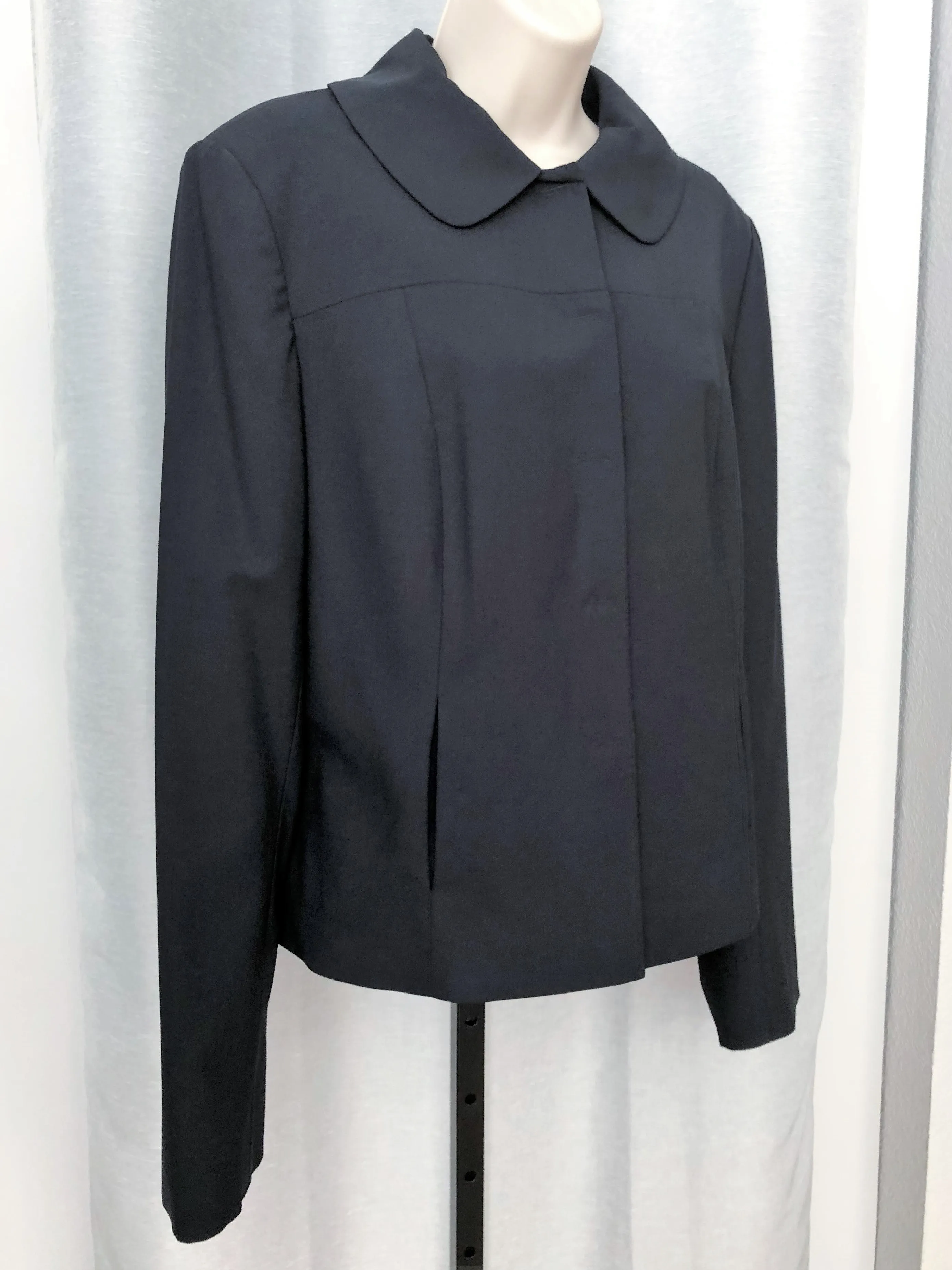 Magaschoni Collection Navy Wool Blazer