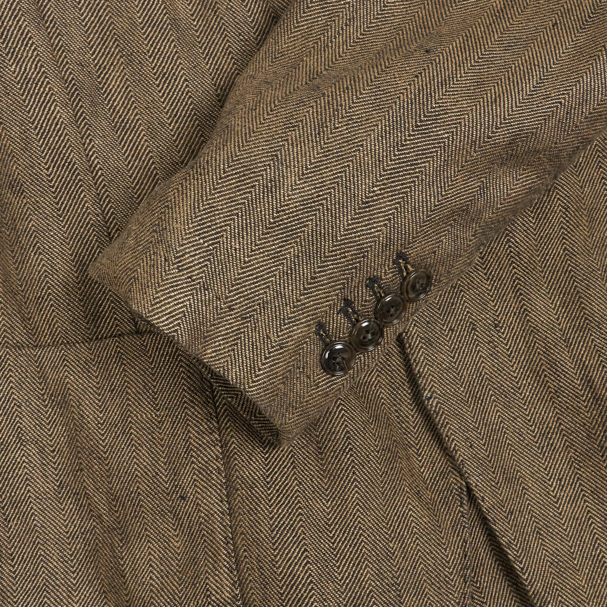Man 1924 Kennedy Linen Herringbone Blazer