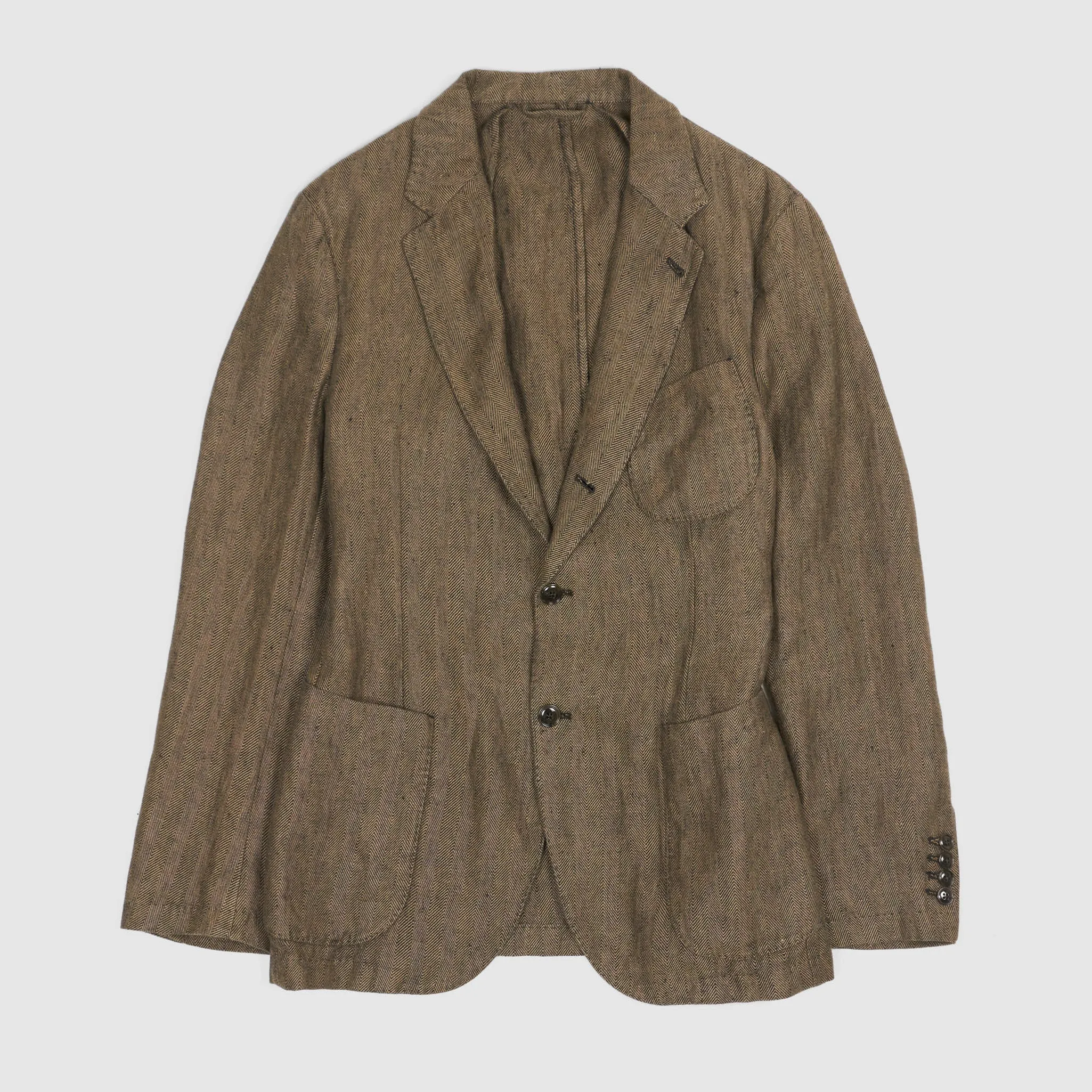 Man 1924 Kennedy Linen Herringbone Blazer