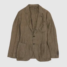 Man 1924 Kennedy Linen Herringbone Blazer