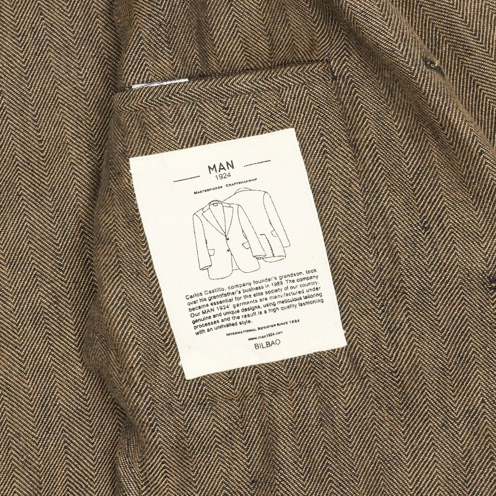 Man 1924 Kennedy Linen Herringbone Blazer