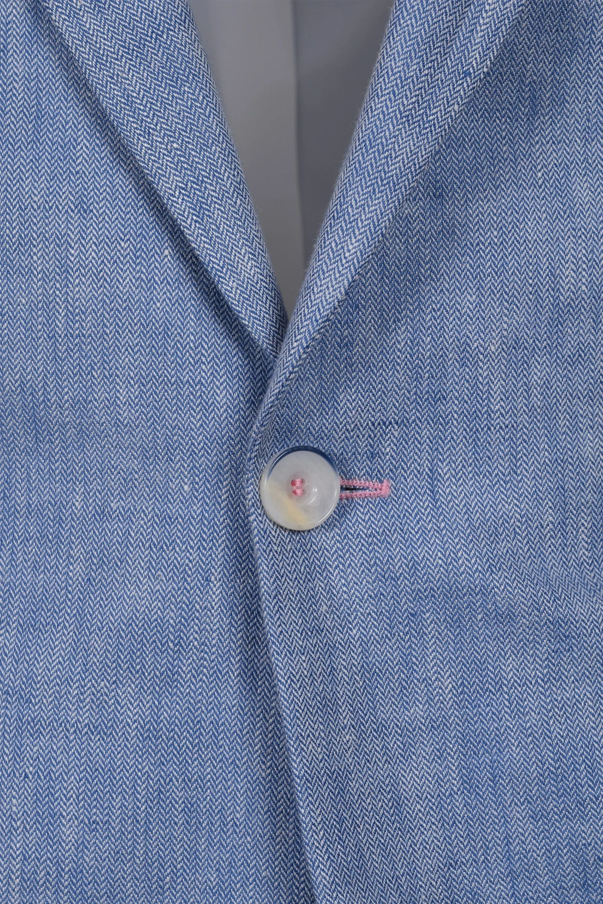 Mazzelli Linen Jacket Light Blue