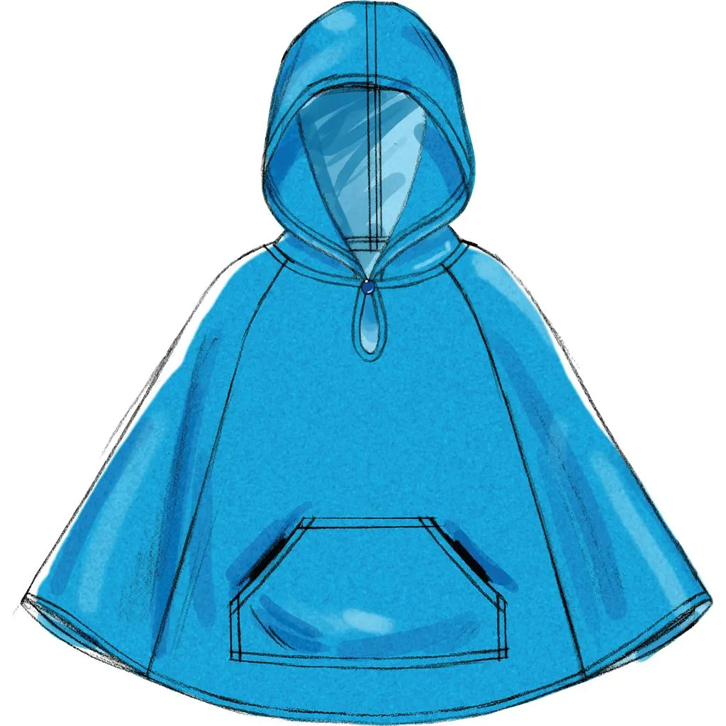 McCall's Pattern M6431 Children's / Girls' Ponchos