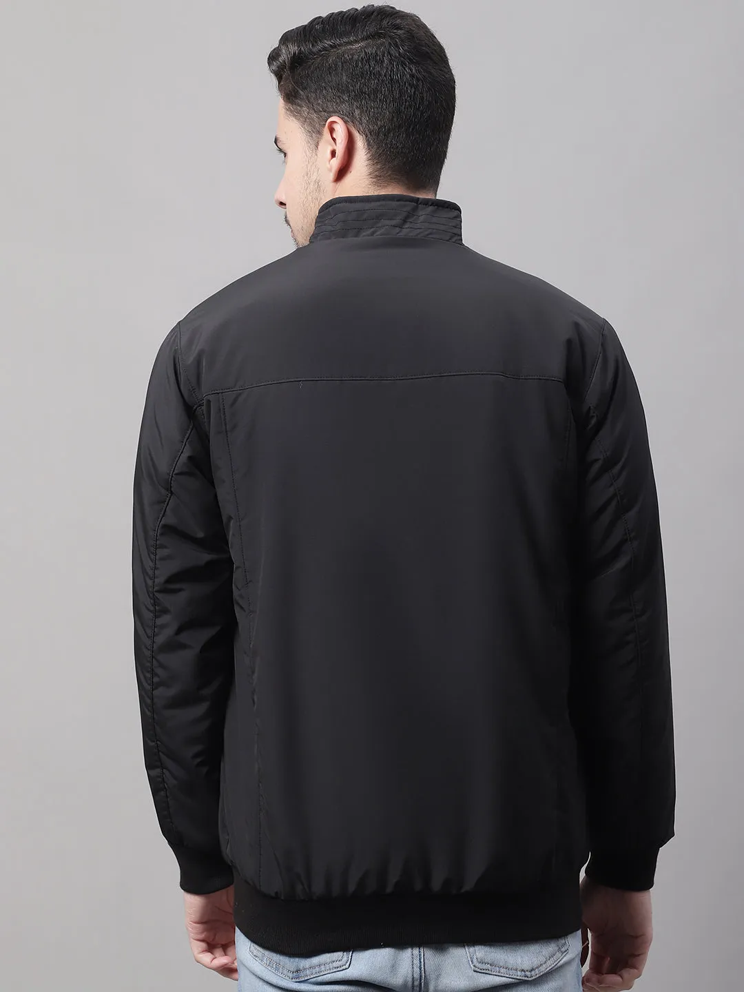 Men Reversible Black Jacket