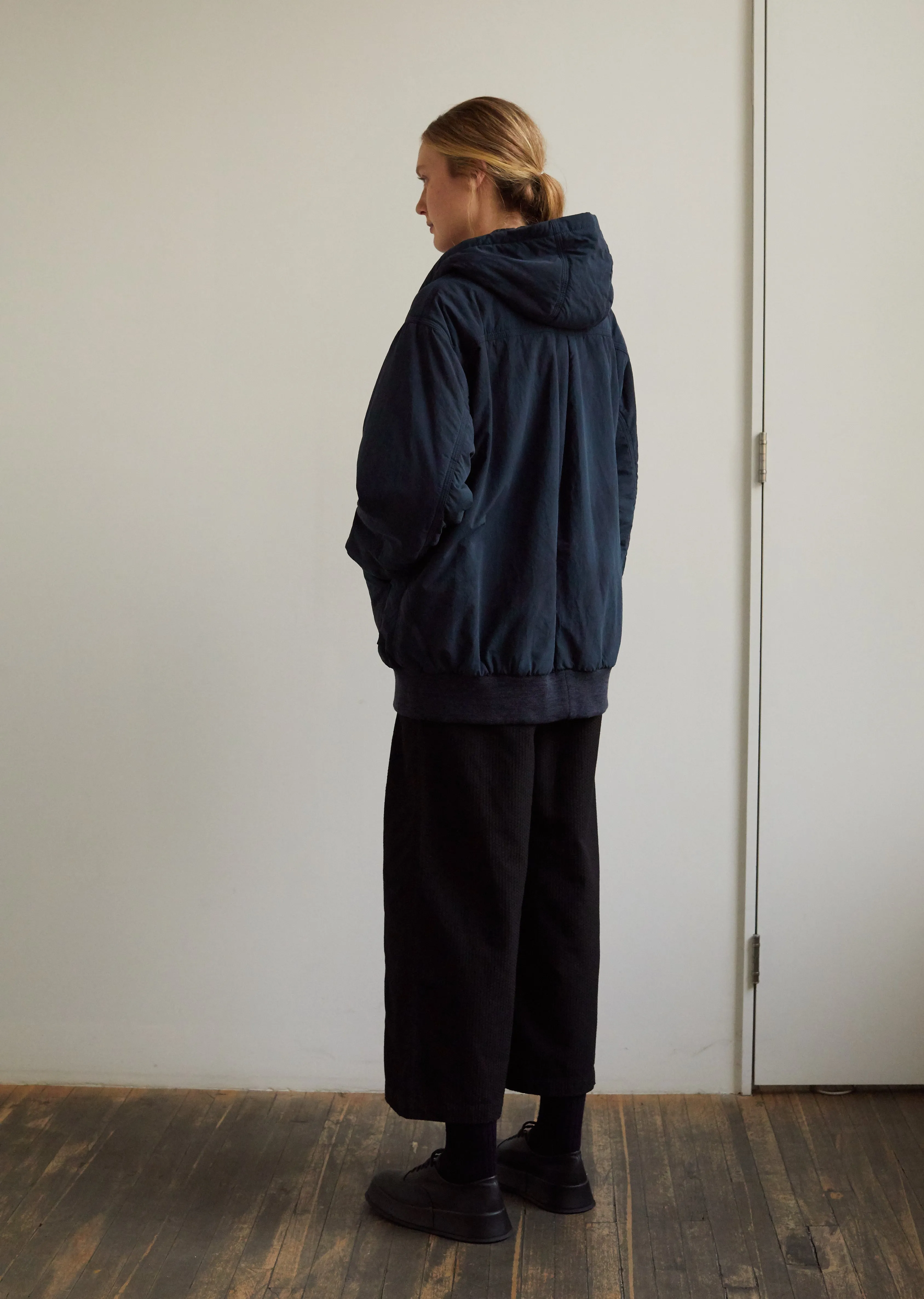 Men's Peack Skin Nylon "Kagozome" Water-Proof Primaloft Oversized Hoodie