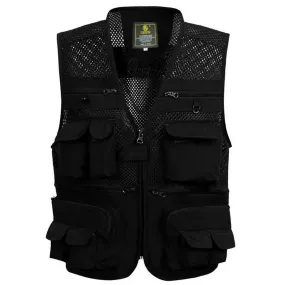 Men's Summer Mesh Vest With Pockets
