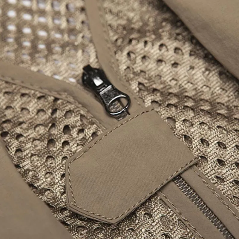 Men's Summer Mesh Vest With Pockets