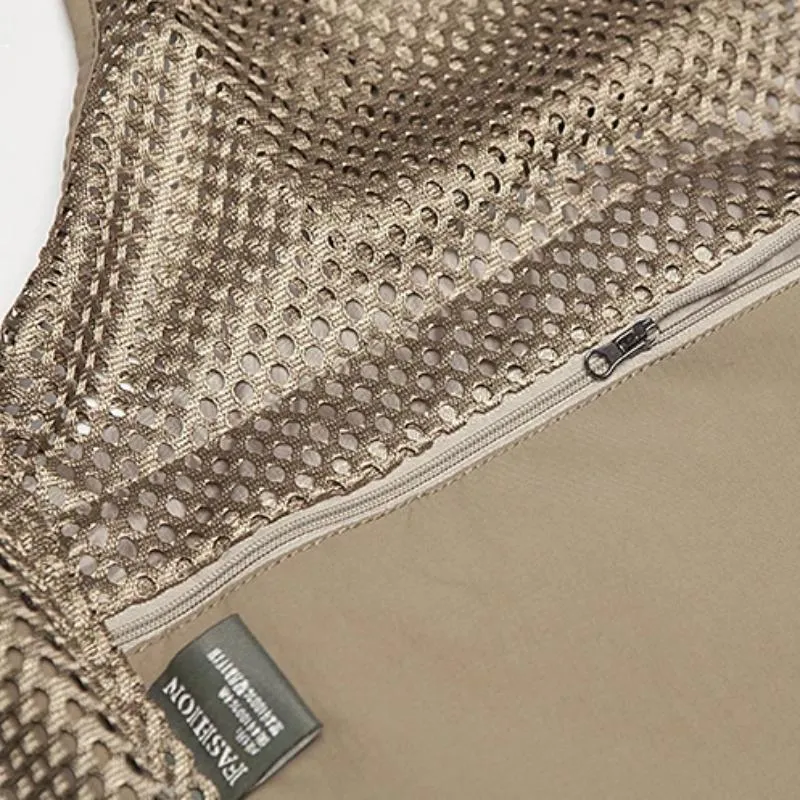 Men's Summer Mesh Vest With Pockets