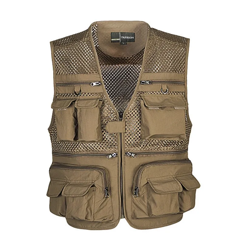 Men's Summer Mesh Vest With Pockets