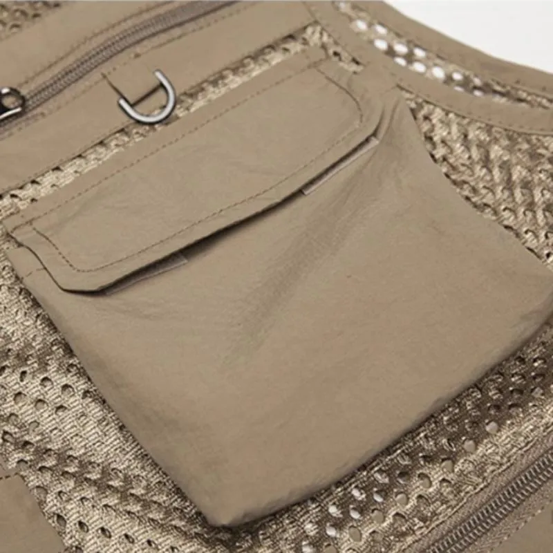 Men's Summer Mesh Vest With Pockets