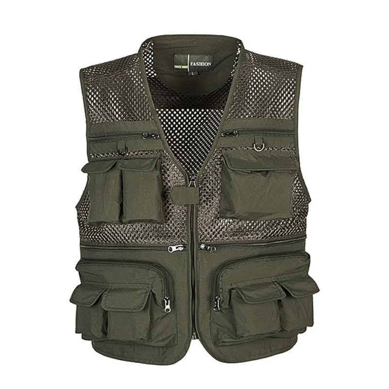 Men's Summer Mesh Vest With Pockets