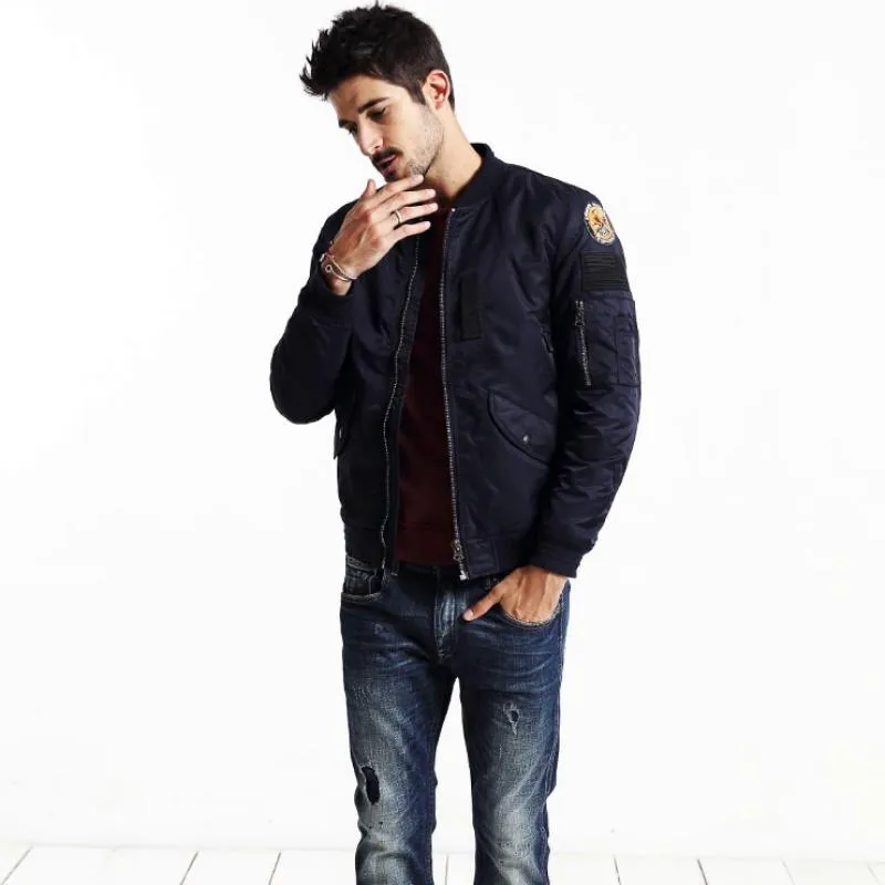 Men's Winter Bomber With Pockets