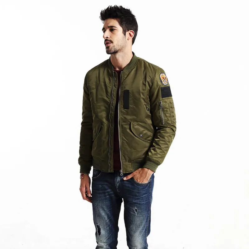 Men's Winter Bomber With Pockets