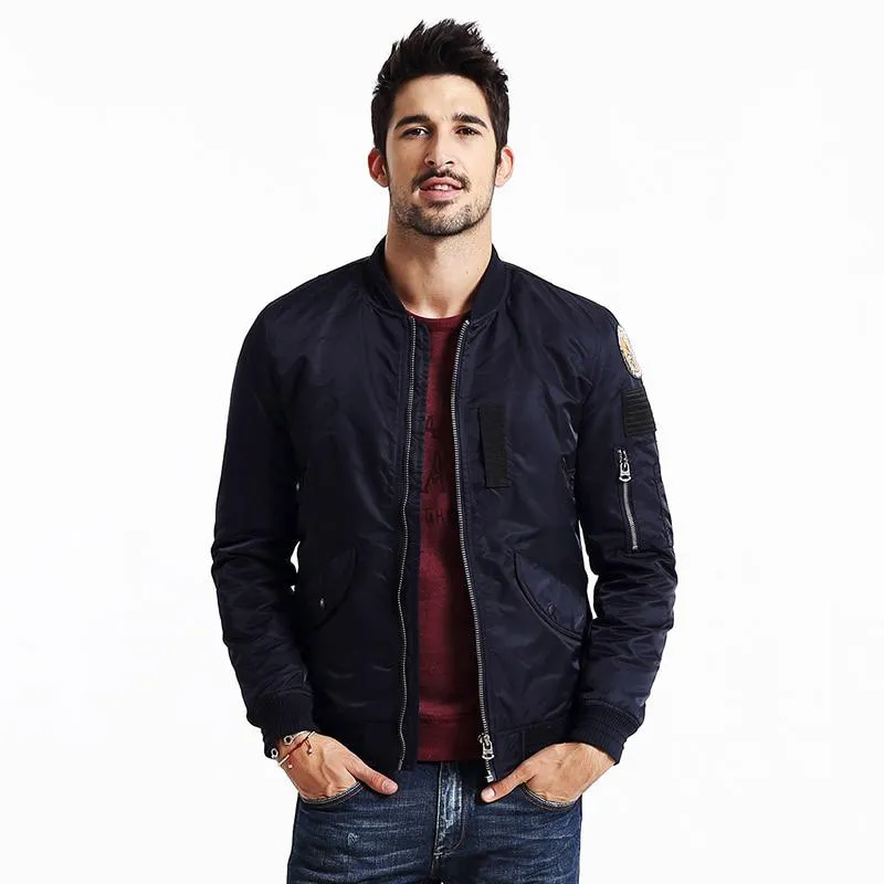 Men's Winter Bomber With Pockets