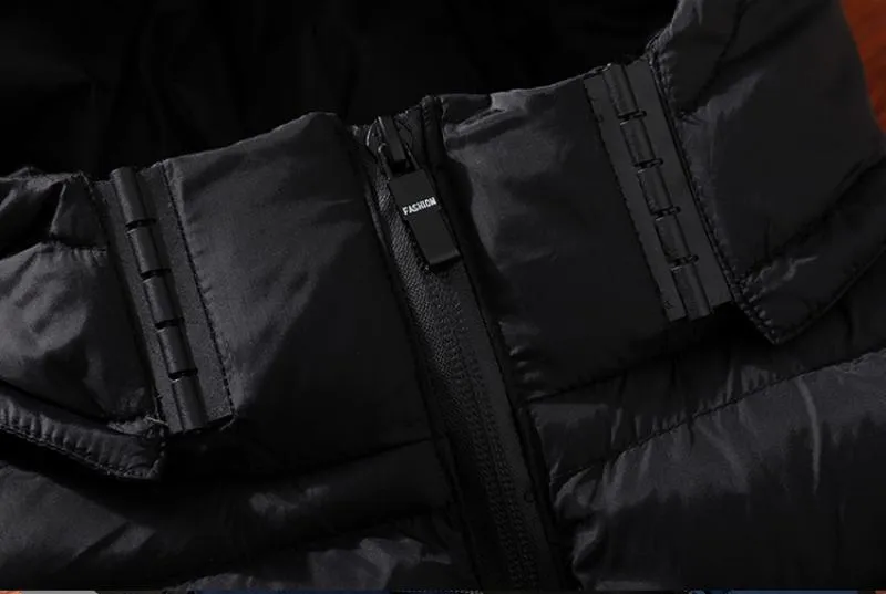 Men's Winter Hooded Down Vest | Plus Size