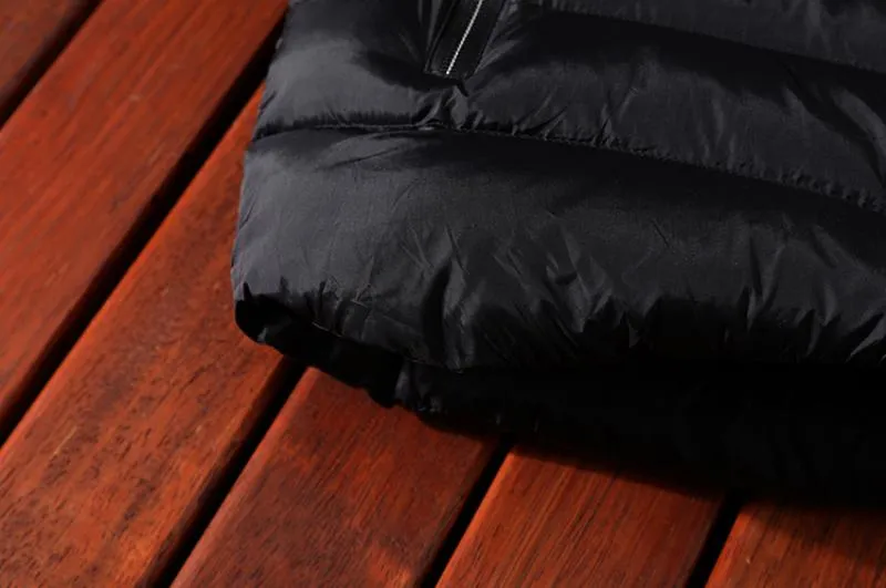 Men's Winter Hooded Down Vest | Plus Size